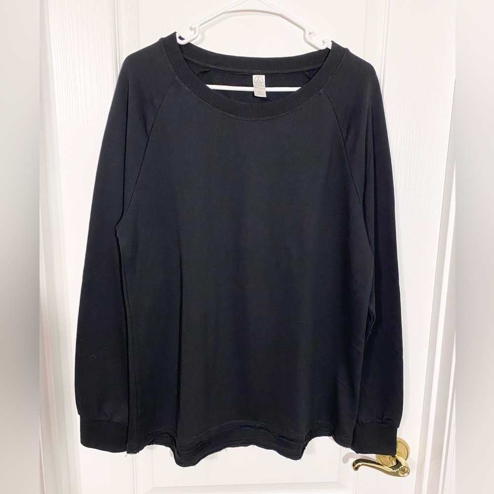 Alternative Lazy Day French Terry Sweatshirt Black Size XL